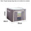 Storage Solutions, Stackable Durable Oxford Fabric Boxes, Metal Frame Support, Breathable Material, Reinforced Handles, Foldable Design for Closet and 2