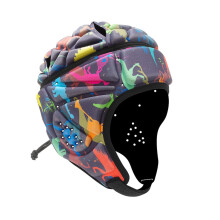 Rugby Headguard Flag Football Helmet Full Coverage Foam Padding Adjustable Breathable Cap for Youth Adults