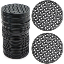 Invisible Rigid Round Mesh Pad for Flower Pot Drainage, Good Support Drainage with 100 Pcs Sturdy Durable Plastic