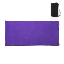 Camping Sleeping Bag With Warm Fleece Liner Purple For Outdoor Travel And Hiking