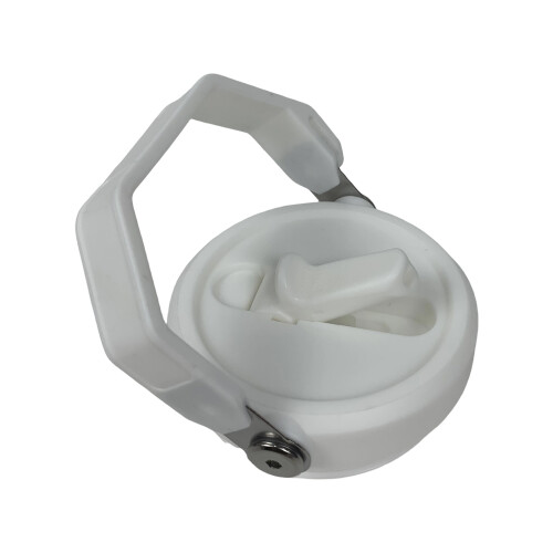 Couvercle en paille avec poignée pour bouteille d'eau de-Blanc