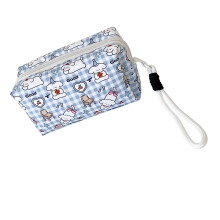 Fun Canvas Pencil Case High Capacity Fabric Pencil Bag-BL