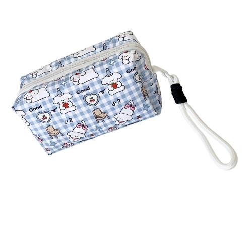 Fun Canvas Pencil Case High Capacity Fabric Pencil Bag-BL