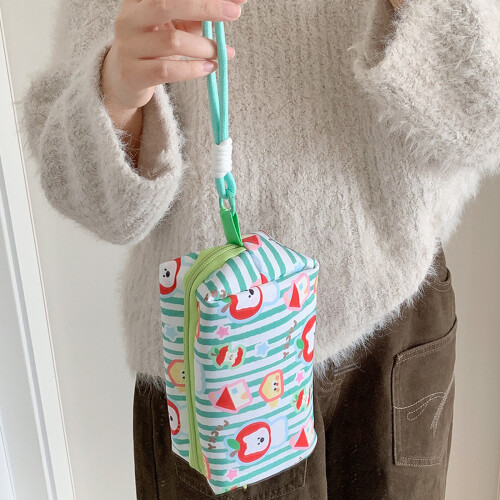 Fun Canvas Pencil Case High Capacity Fabric Pencil Bag-BL 1