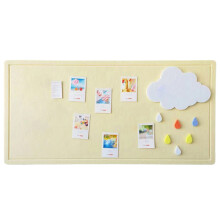 Reusable Felt Display Board Easy Peeling and-light yellow 40 60