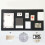 Reusable Adhesive Felt Wall Board Notice Display-Black 60 120 3
