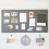 Reusable Felt Display Board Easy Peeling and-light yellow 40 60 3