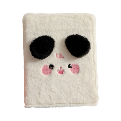Embroidered Plusher Card Organizers 4 Grids-black and white