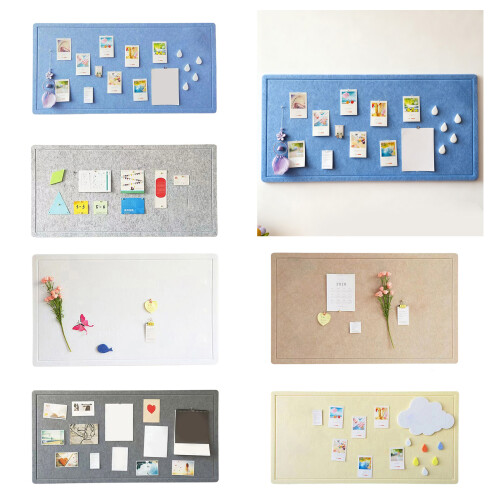 User Friendly Felt Fabric Bulletin Board Peeling-White 40 60 1