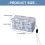 Fun Canvas Pencil Case High Capacity Fabric Pencil Bag-BL 3