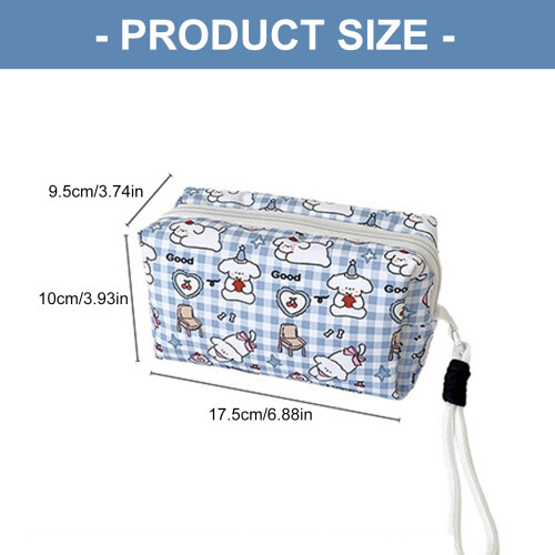 Fun Canvas Pencil Case High Capacity Fabric Pencil Bag-BL 2
