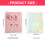 Embroidered Plusher Card Organizers 4 Grids Design-pink kitten 3