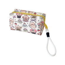 Cartoon Canvas Pencil Bag High Capacity Pencil Case-BE piggy
