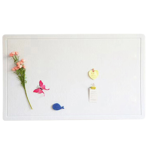 Felt Bulletin Board User Friendly Fabric Noise-White 60 120