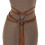 Unique Charm Leather Belt Waistband With Adjustable-brown 1