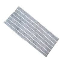 Stripy Print Sport Hairband Elastic Sweat Absorbing-Gray flat