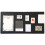 Reusable Adhesive Felt Wall Board Notice Display-Black 60 120 1