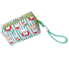 Cartoon Canvas Pencil Bag High Capacity Pencil Case Travel-GN