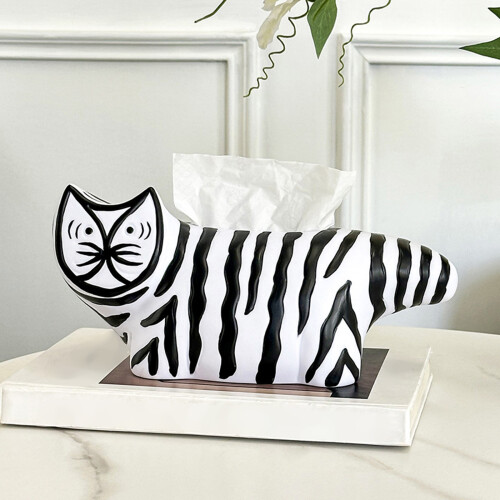 Stripe Cats Tissue Box Cover Decorative Tissue Box Holder Tissue 1