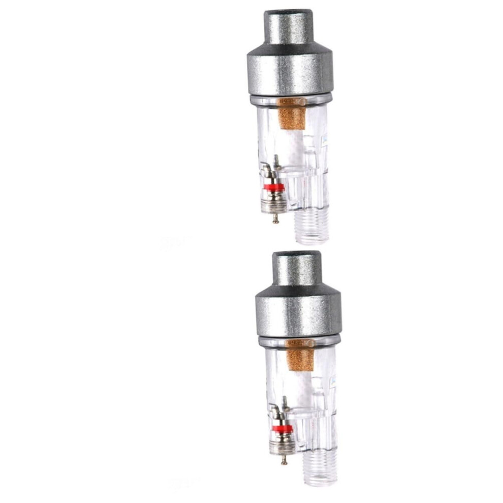 2Pcs Airbrush Water Oil Separator Paint Sprayer Filter For Air Compressor Moisture Trap 9189345232404