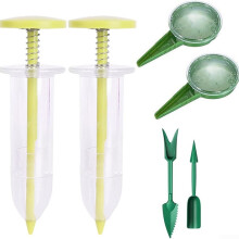 Mini Sowing Tool Set With Transplanter And Dibber Included For Easy Planting And Gardening Green
