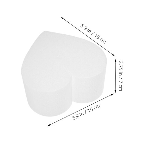 4Pz Supporti Torta in Schiuma Bianco Per Decorazione E Eventi 1