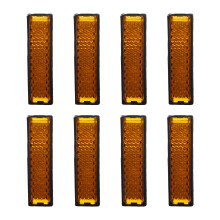 Pedal Reflectors Mountain and Road Bike Reflective Sheets 8 Pieces Night Safety Pedal Accessories