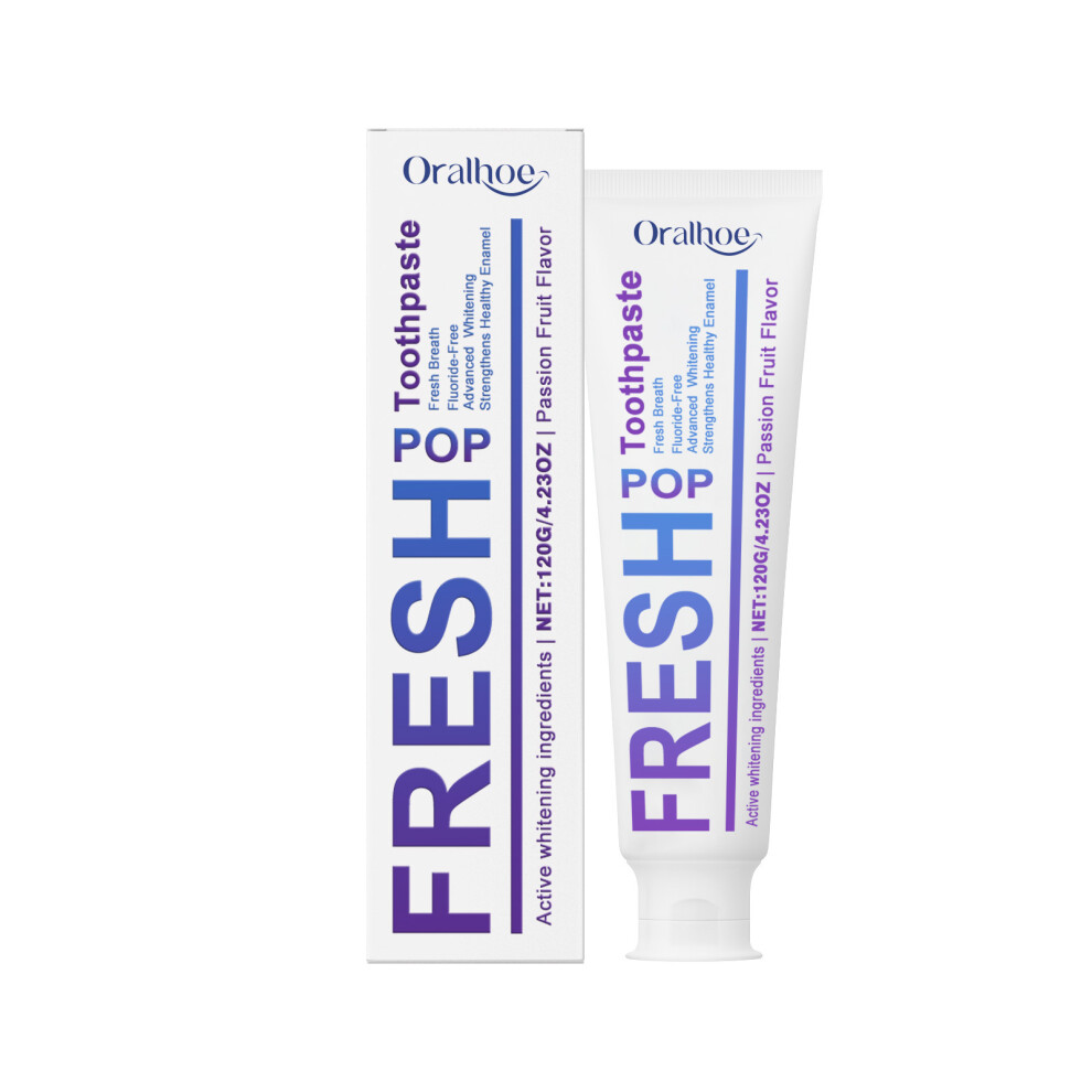 Purple (120G) Oralhoe Cleaning Toothpaste Cares Teeth Fresh Cleans Teeth Stains Tartar Cleansing Care Toothpaste