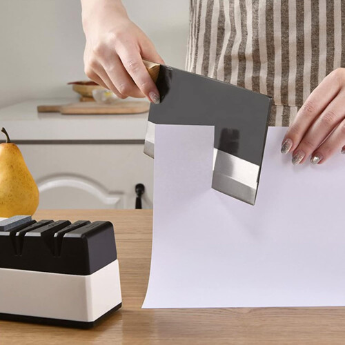 USB Electric Knife and Scissor Sharpener with Speed Grinding for Safe Kitchen Use 1