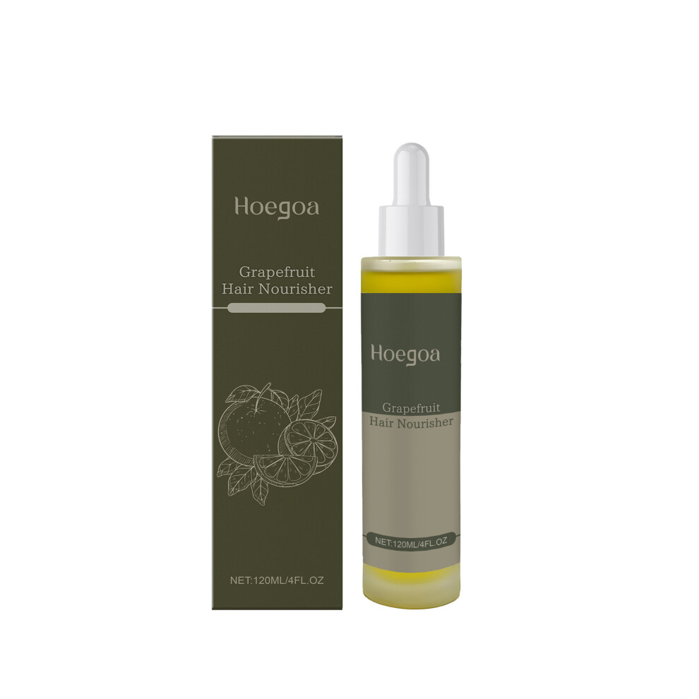 (120ml) HOEGOA Grapefruit Hair Care Serum Moisturizing and nourishing hair, smooth and shiny frizzy hair care serum