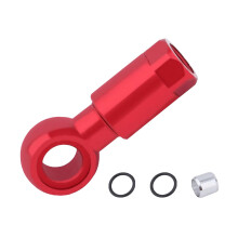 Bike Hydraulic Connector - 3.2g Red Cycling Disc Brake Olive Insert for Easy Maintenance and Weatherproof Performance