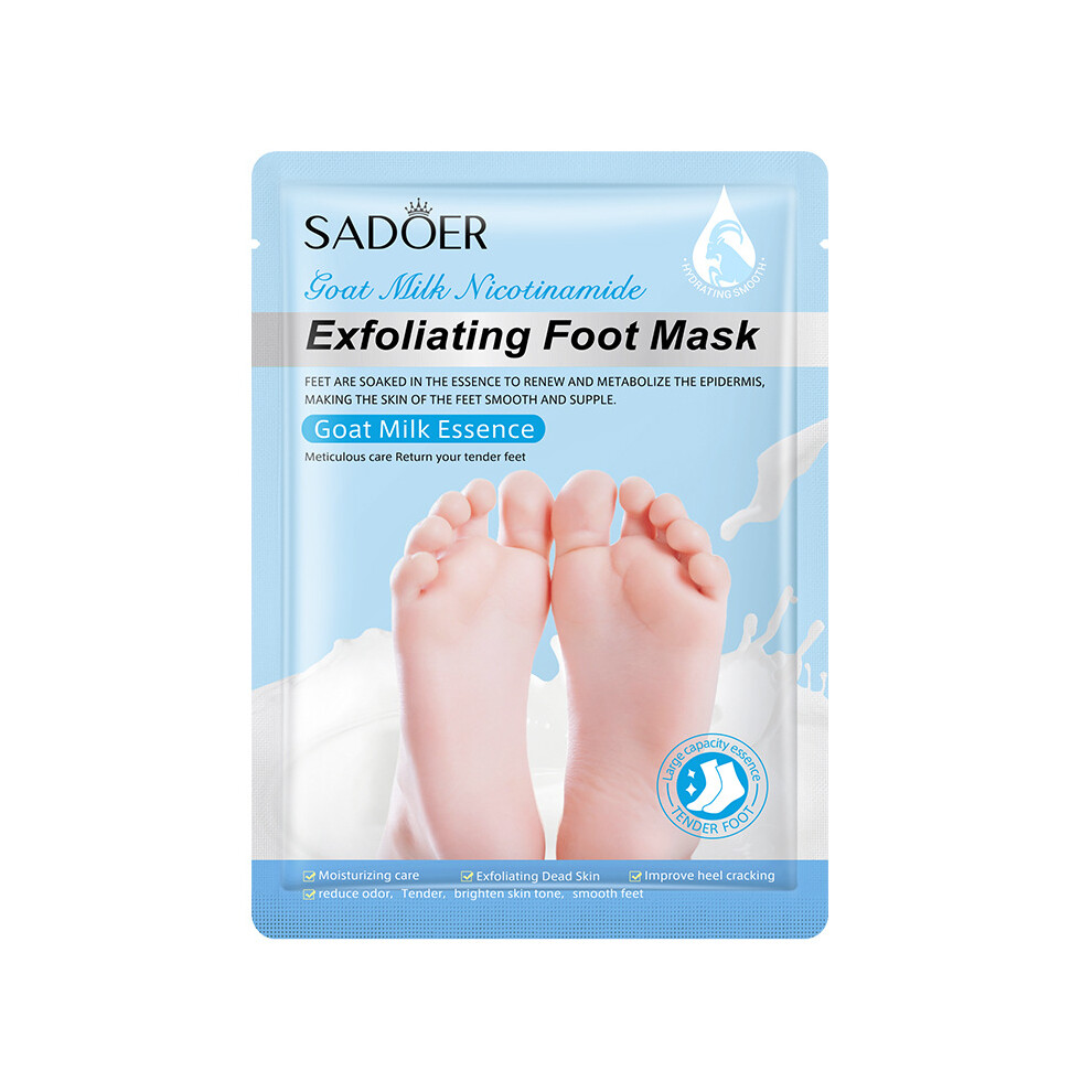 (Goat Milk Foot Mask 35g/pair) Hand mask and foot mask sheet SADOER moisturizing foot mask skin care products
