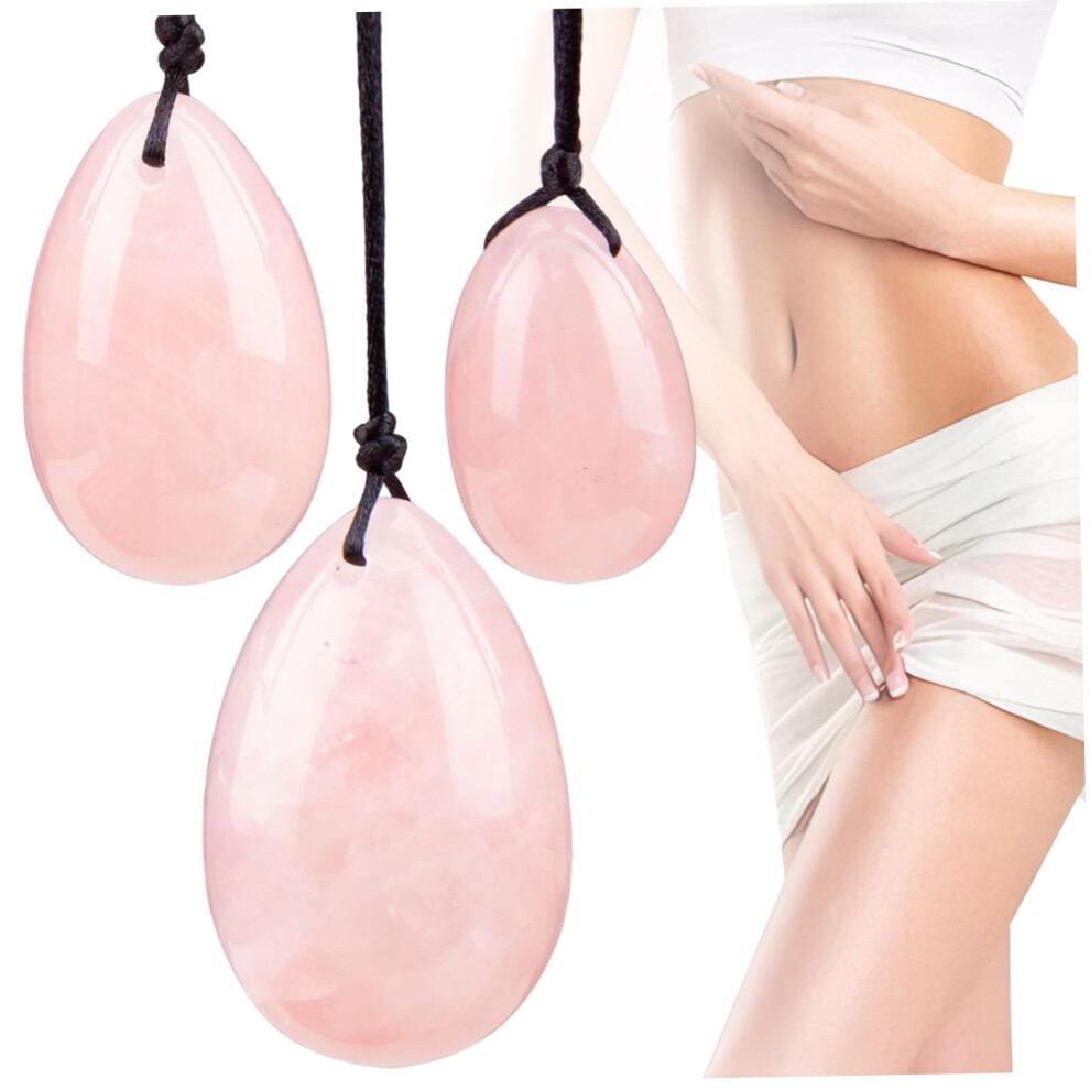 Yoni Eggs Set for Pelvic Floor Strengthening and Stress Relief, 3PCS Jade Crystal Kegel Exercise