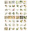 100 STÜCKE Handbuch Dekoration Aufkleber Blume 4