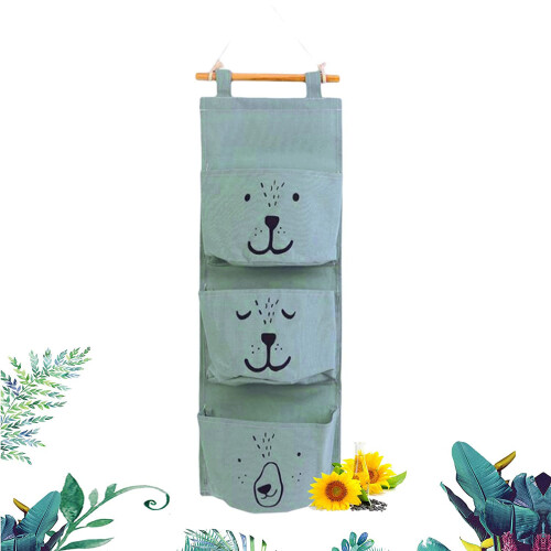 Detachable Foldable Hanging Organizer, Practical And Attractive Solution For Bedroom, Bathroom, Kitchen, With Simple Patterns And Water Resistant Feat