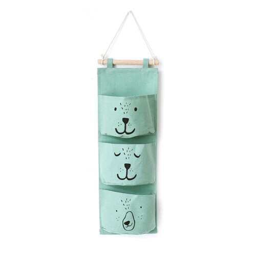 Detachable Foldable Hanging Organizer, Practical And Attractive Solution For Bedroom, Bathroom, Kitchen, With Simple Patterns And Water Resistant Feat 2