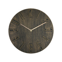 Easy to Read Wall Clock, Silent Non Ticking Imitation Wood Vintage Design 30cm High Quality Materials, Battery Operated for Office School