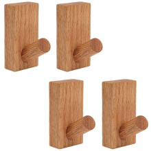 Crochets muraux décoratifs en bois, fabriqués artisanalement en bois de hêtre pour un charme rustique, support de suspension universel pour