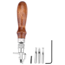 Ranuradora de costura multiusos In1, biseladora de bordes de cuero con diseño resistente y duradero, herramienta profesional ajustable para trabajos