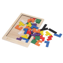 Wooden Puzzle Brain Teasers Blocks for Kids 6+ Pine Wood Pattern Game