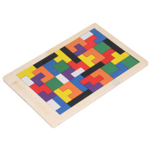Puzzle de blocs de motifs en bois – Jouet éducatif pour stimuler l'esprit des enfants de 6 ans