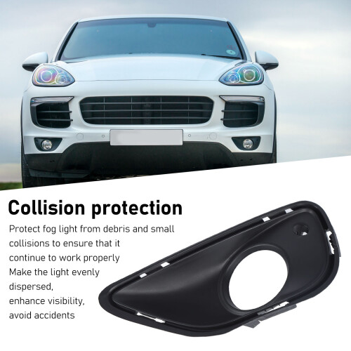 Schwarz robuster Nebelscheinwerferrahmen für Cayenne 958 2015-2018 2