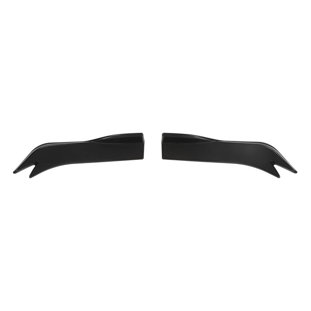 2Pcs Rear Bumper Corner Lip 45Cm Glossy Car Splitter Diffuser For E90 E91 Black 3271369767966