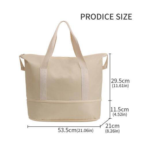 Duurzame polyester reisopbergtas met-Donkergrijs 2