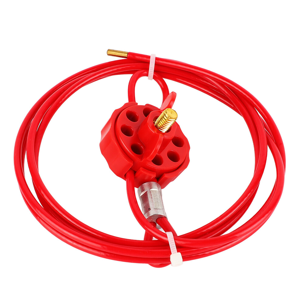 Adjustable Industrial Valve Lockout Cable With Multiple Hole Security Features 4621376438882