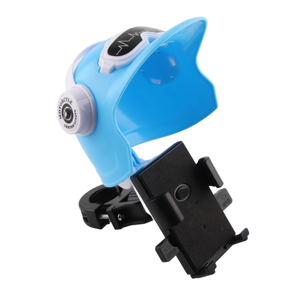 Waterproof Helmet Cell Phone Holder For Motorcycle & Bike Navigation Mount Blue 8481376501865