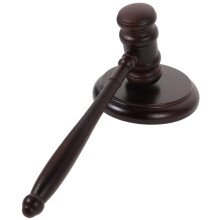 Wooden Judge Gavel with Sound Block for Courtroom, Auctions, Role Play and Costume Parties