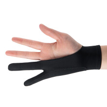 Black L Painting Glove for Artists - Comfortable Anti Smudge Durable