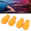 4Pcs Silicone Silent Drumstick Tips Mute Mallets Orange Instrument Accessory 1
