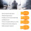 4Pcs Silicone Silent Drumstick Tips Mute Mallets Orange Instrument Accessory 8